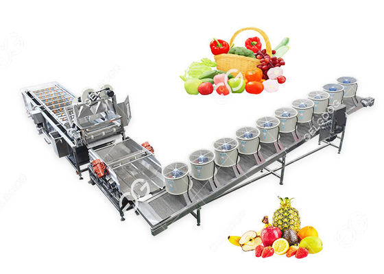 Китай Эффективные подгонянные стирка фрукта и овоща и производственная линия сушить поставщик
